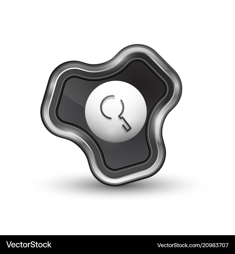 Search magnifier web button magnify icon modern Search magnifier web button magnify icon modern vector image