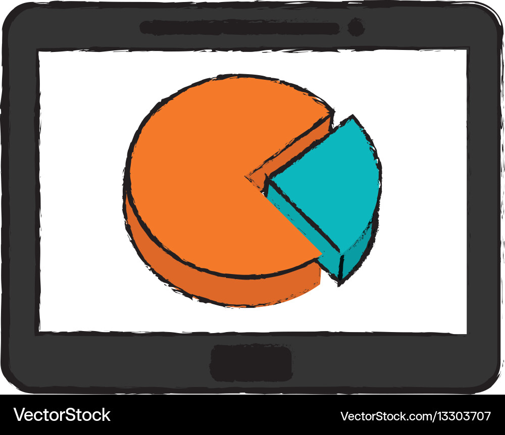 Statistic graph report Vector Image