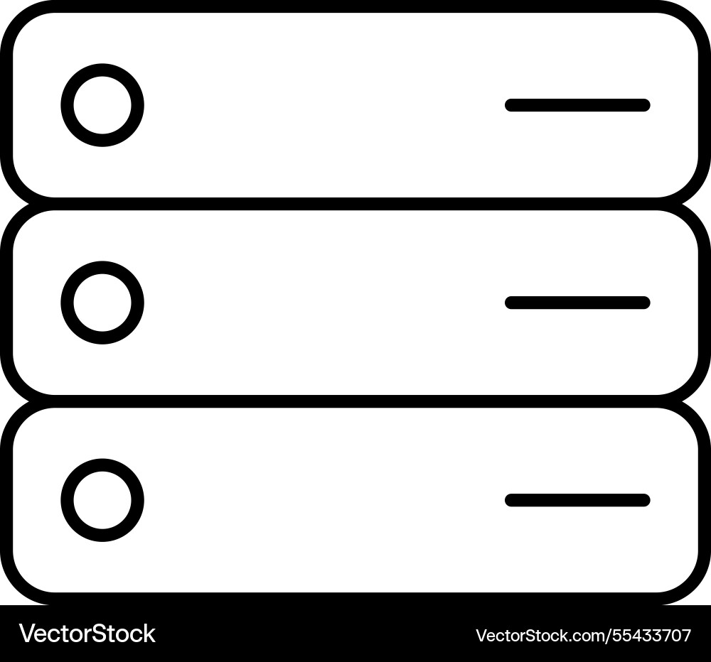 Web cloud database vector image