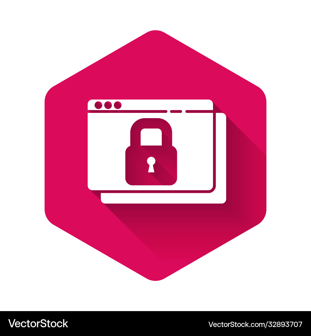 White secure your site with https ssl icon Vector Image