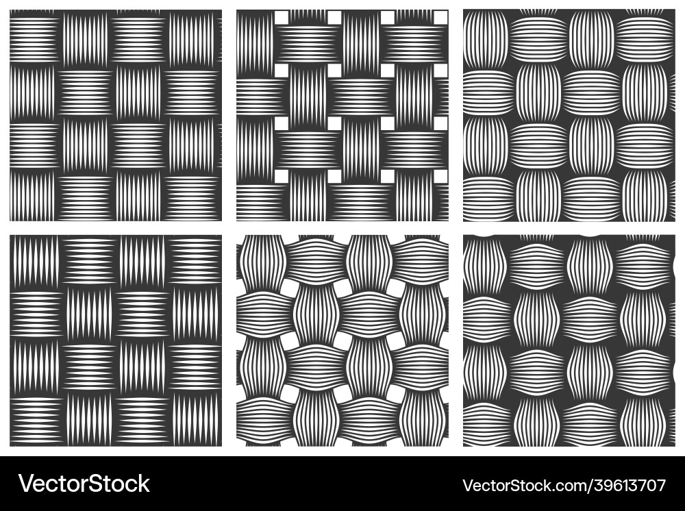 Woven Linear Patterns vector image