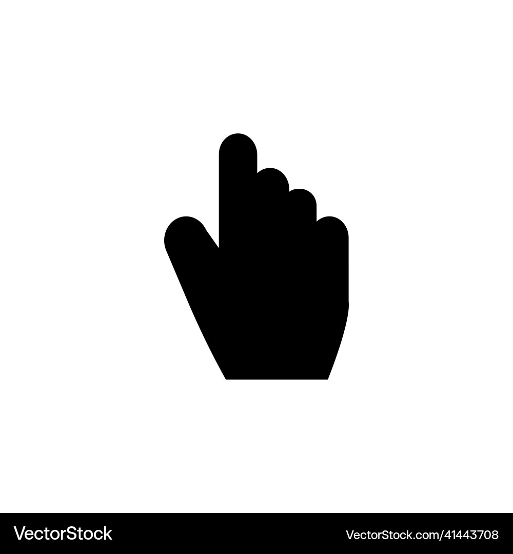 Cursor hand icon pointer Cursor hand icon pointer vector image