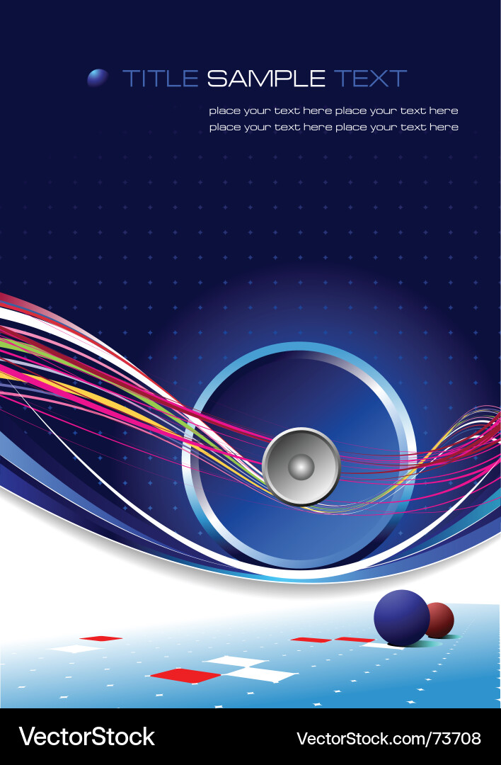 Dynamic Music Background Vector Image