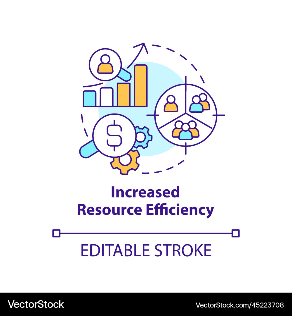 Increased resource efficiency concept icon – Royalty-Free Vector ...