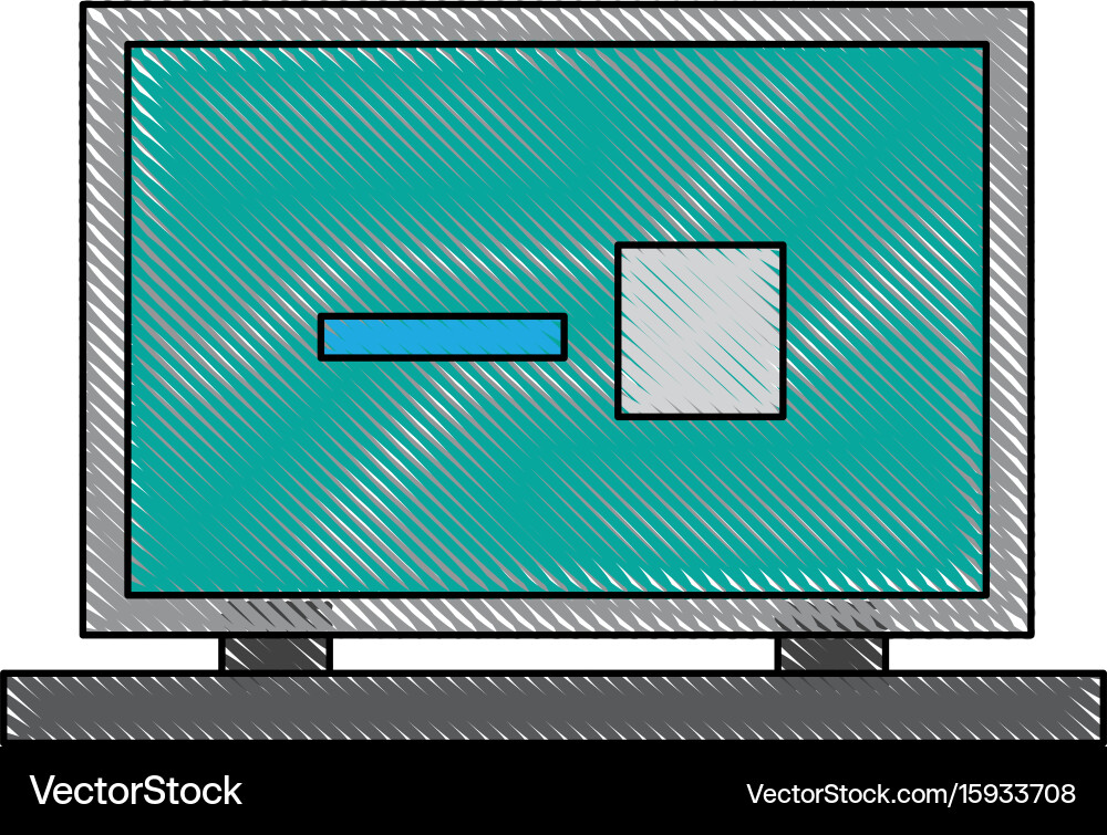 Laptop computer web site page device image vector image