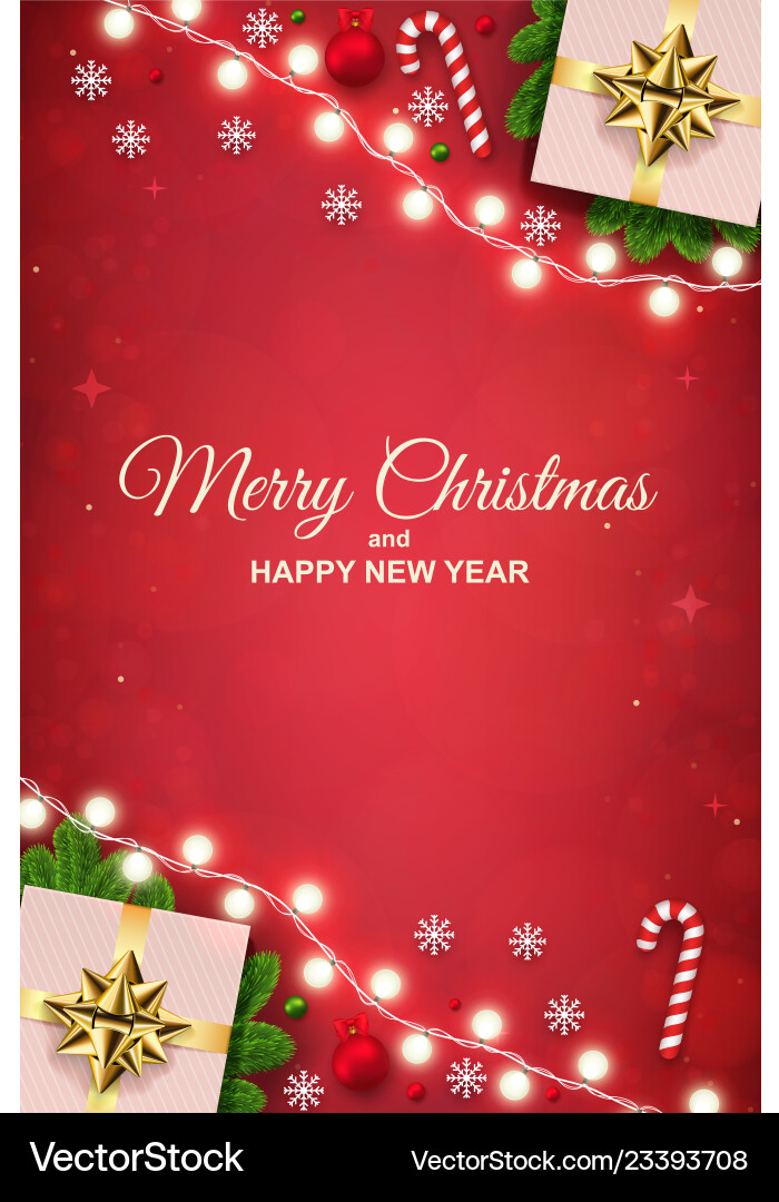 Merry christmas background with luminous garlands Merry christmas background with luminous garlands vector image