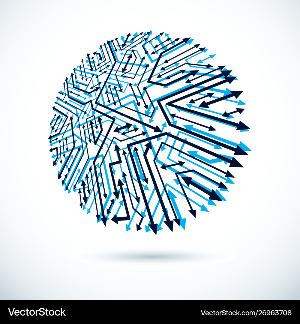 Technology cpu design with circular Technology cpu design with circular vector image