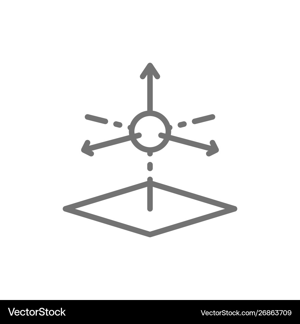 3d product modeling 3 dimensional model line icon 3d product modeling 3 dimensional model line icon vector image