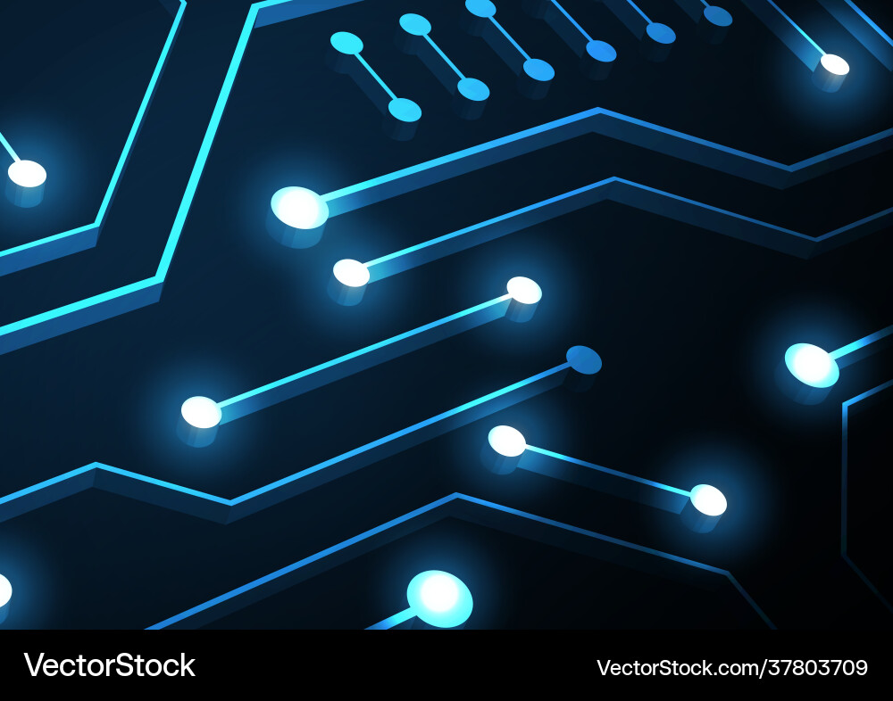 Circuit technology background with hi-tech Circuit technology background with hi-tech vector image