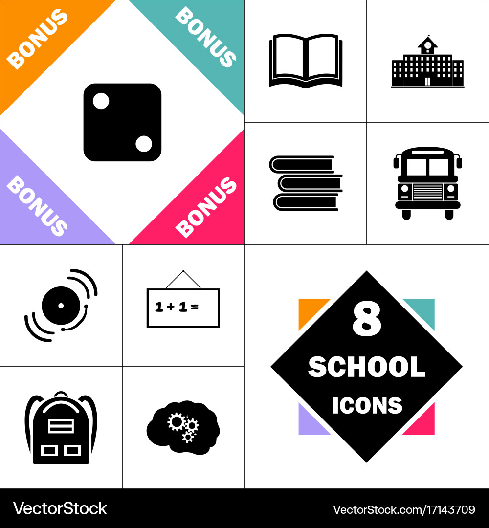 Dice 2 computer symbol vector image