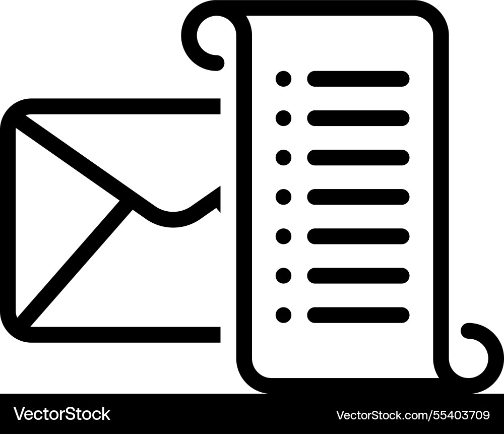 Mailing list Vector Image