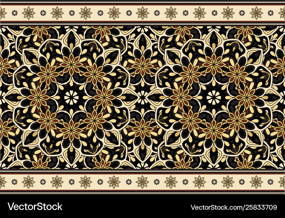 Seamless repeating pattern for border design Vector Image