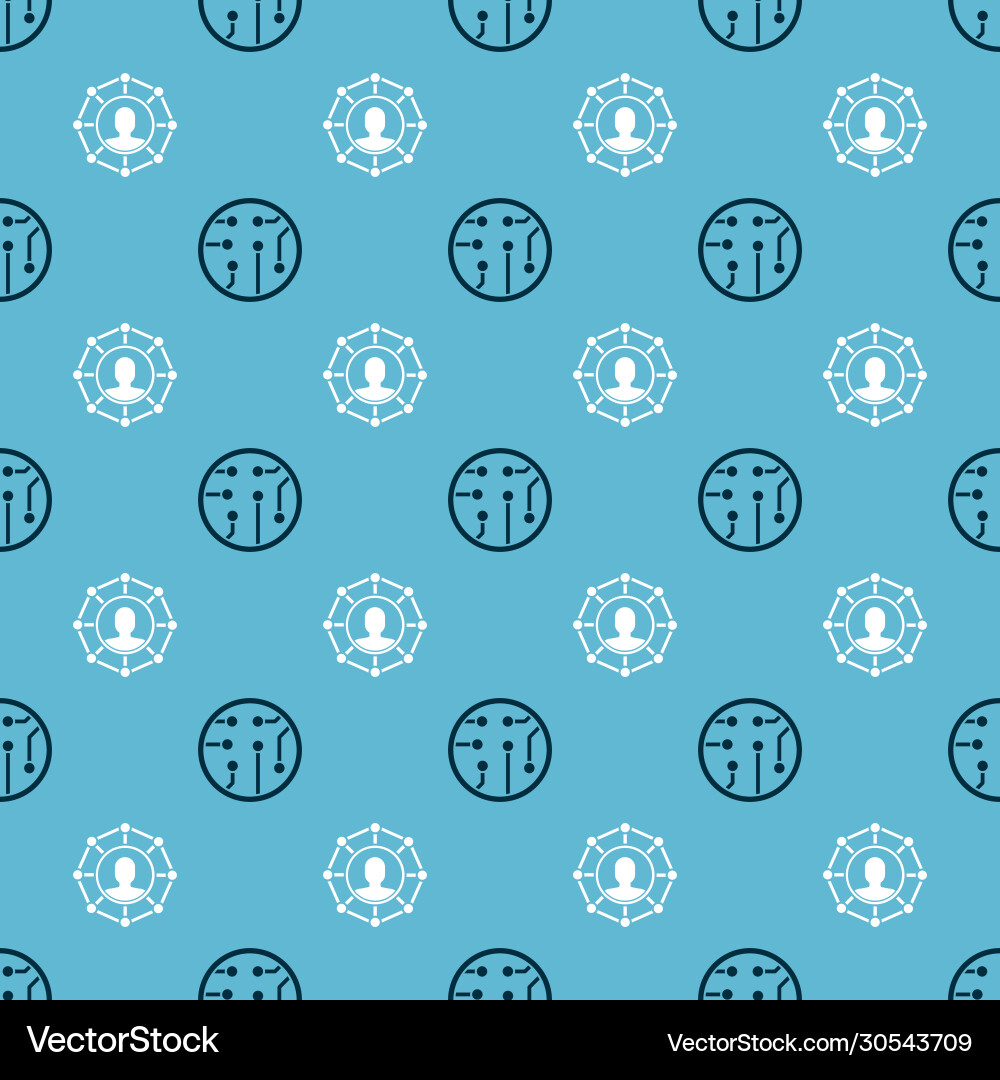 Set processor and project team base on seamless Set processor and project team base on seamless vector image