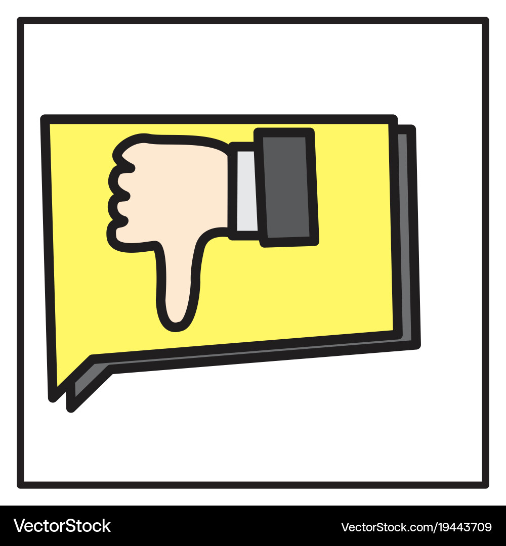 Unlike icon flat web pointer in eps 10 vector image