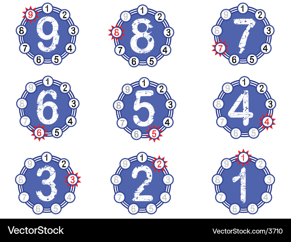 Chart countdown vector image