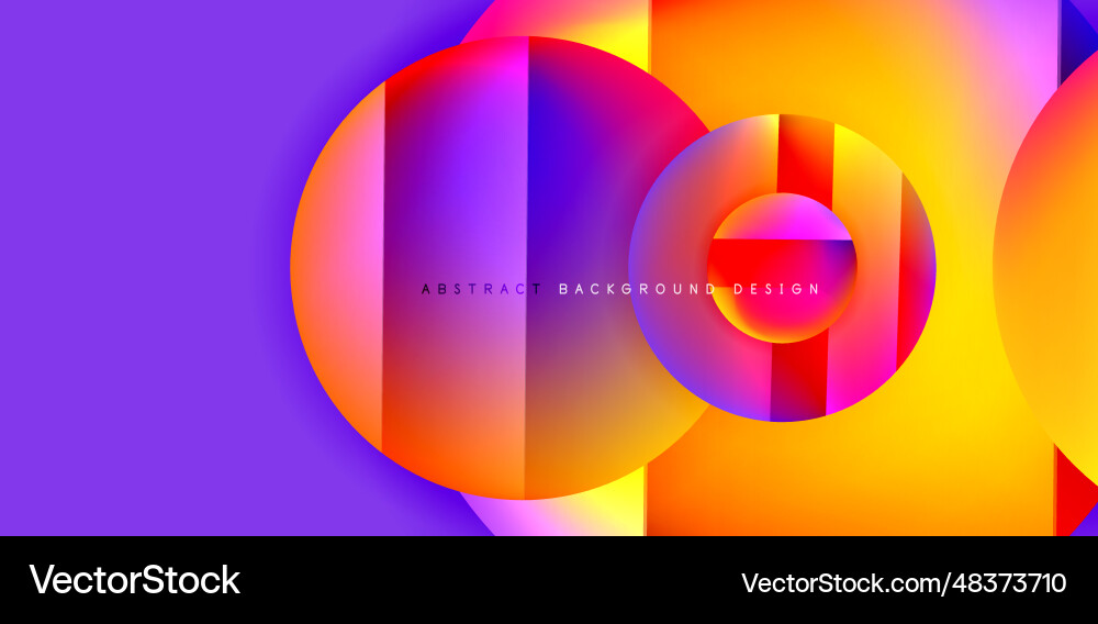 Circles with glossy surface and light shadow Vector Image