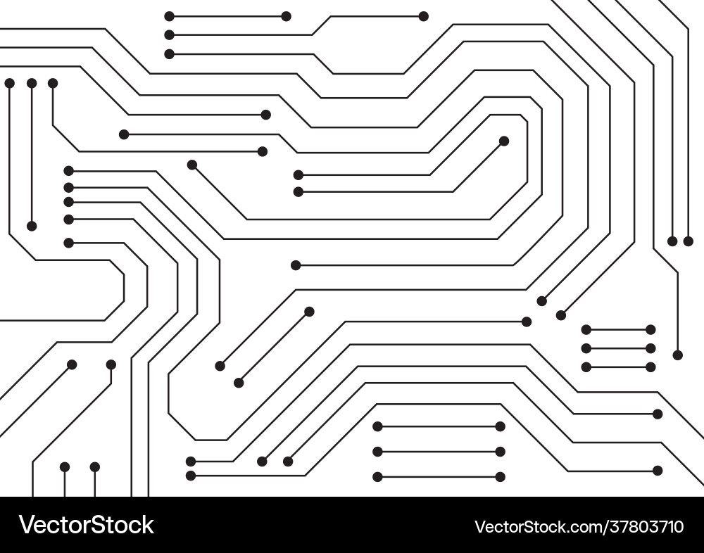 Circuit technology background with hi-tech Circuit technology background with hi-tech vector image