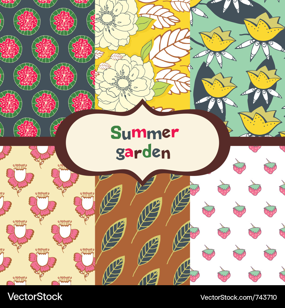 Classic patterns Vector Image