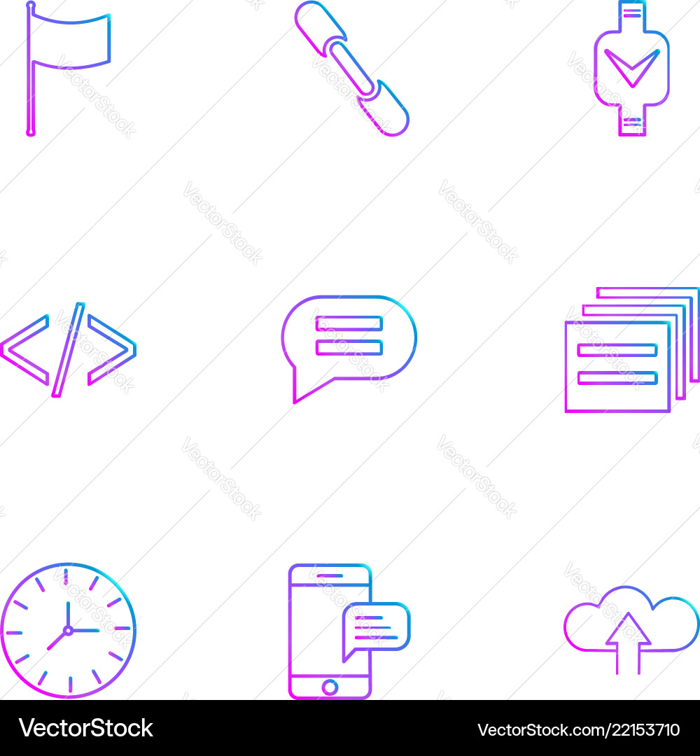 Code message watch seo technology internet vector image