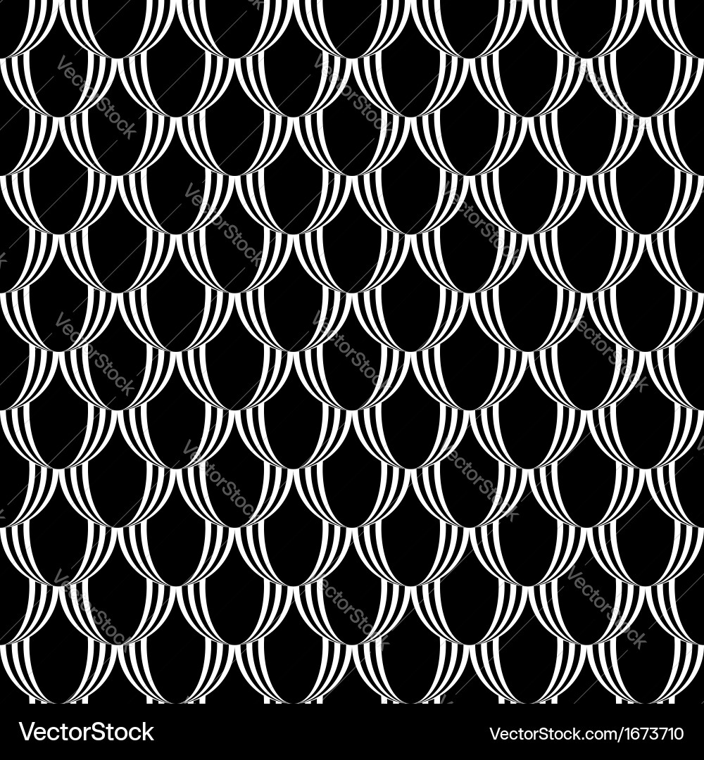 Design seamless monochrome ellipse pattern Vector Image