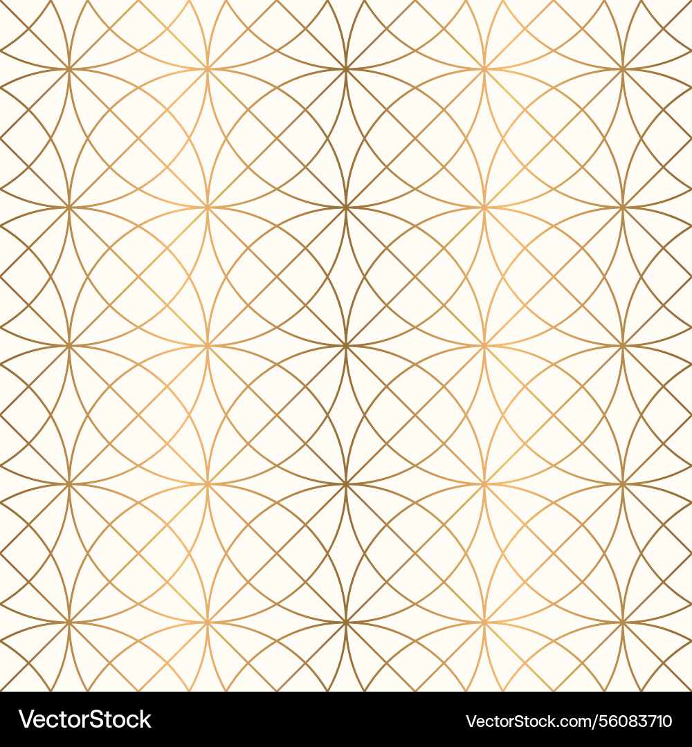Golden Circle Pattern Vector Image