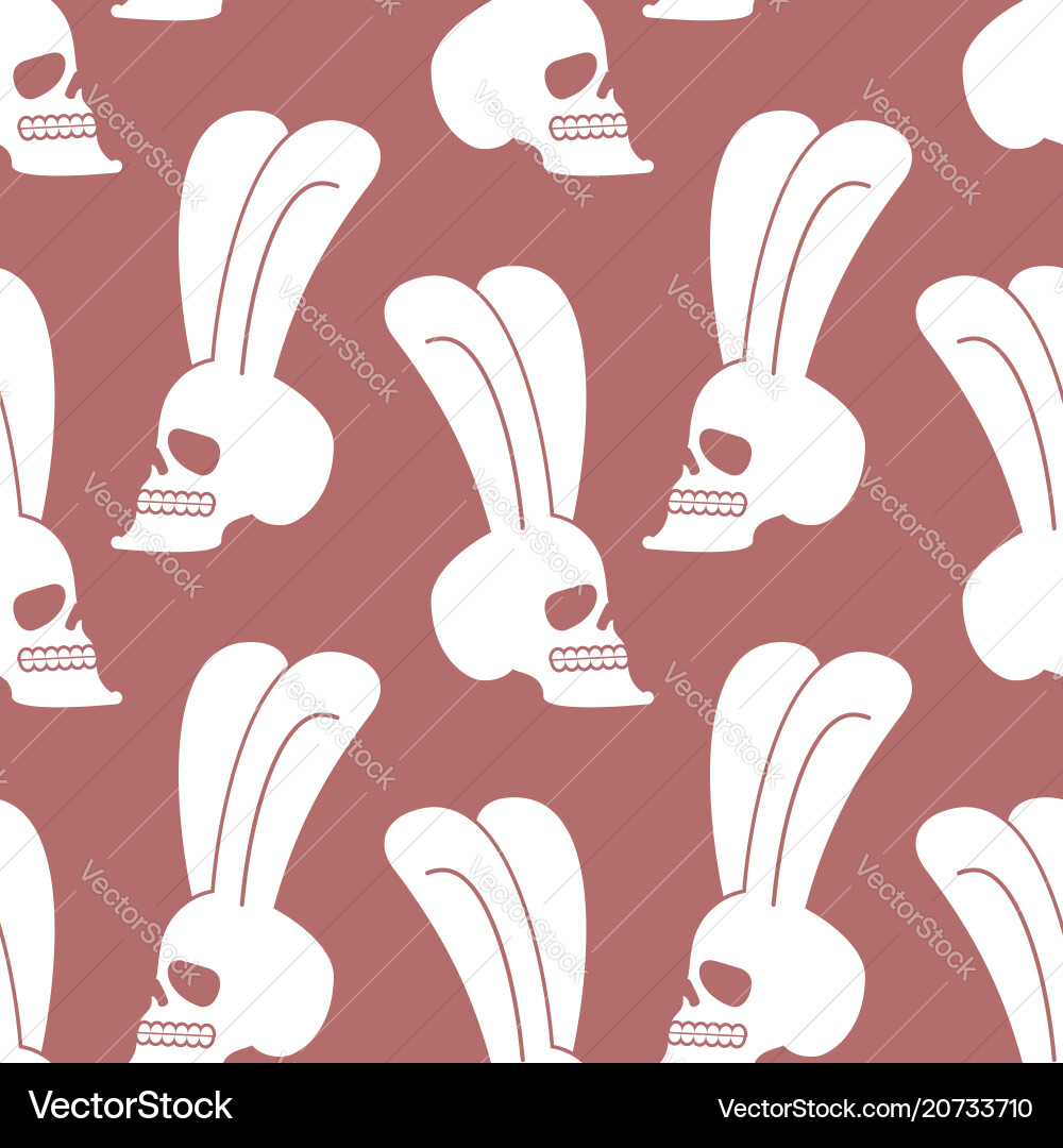 Kaninchen Totenkopf Muster weiße Hase mit Skelett Kaninchen Totenkopf Muster weiße Hase mit Skelett vektorbild