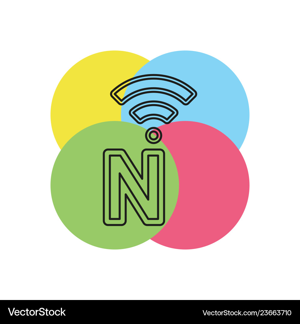 Network icon - networking concept vector image