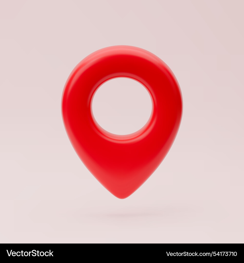 Red map pointer for web and apps Red map pointer for web and apps vector image