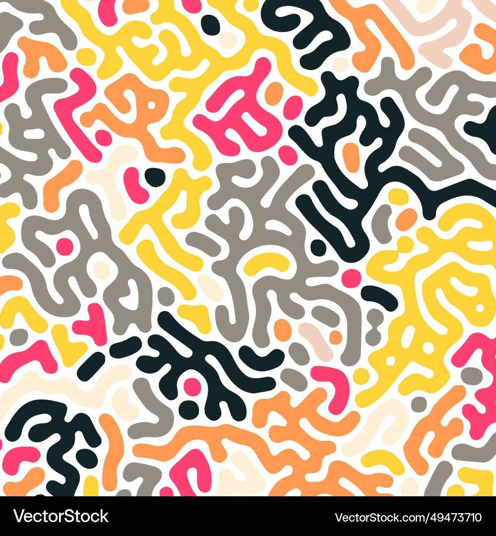 Retro styled turing pattern design vector image
