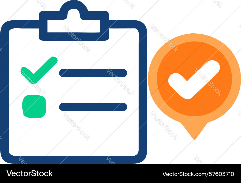 Task status warning clipboard icon design vector image