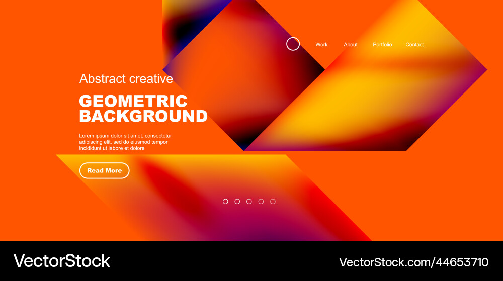 Triangles with fluid gradients abstract landing Triangles with fluid gradients abstract landing Vector Image