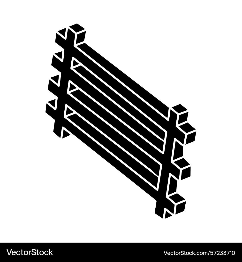 Unreal geometric figure impossible shape web Unreal geometric figure impossible shape web vector image
