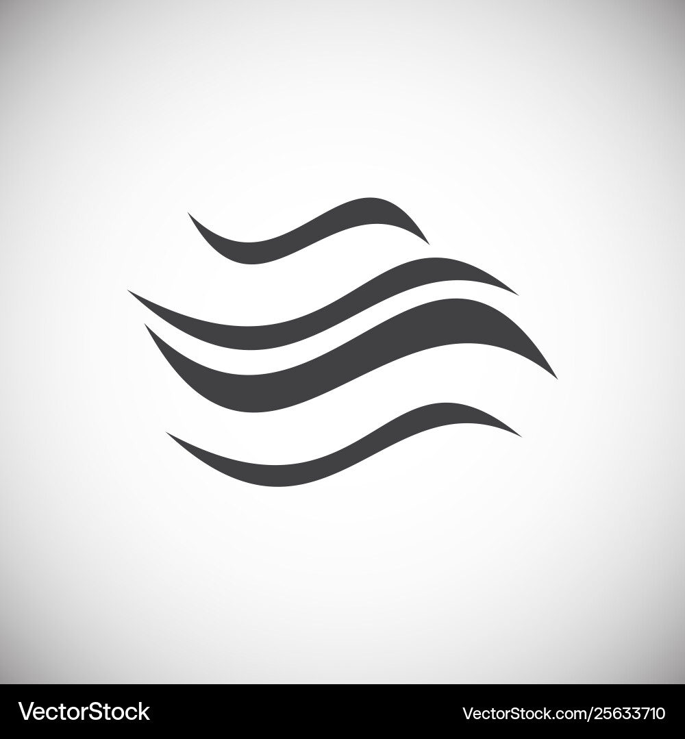 Wave icon on background for graphic and web design Wave icon on background for graphic and web design vector image