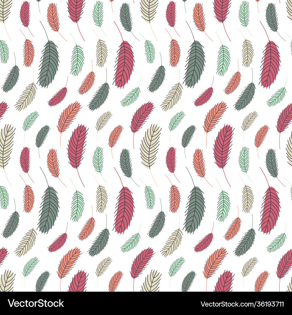 Bird feathers patterneaster pattern Bird feathers patterneaster pattern vector image