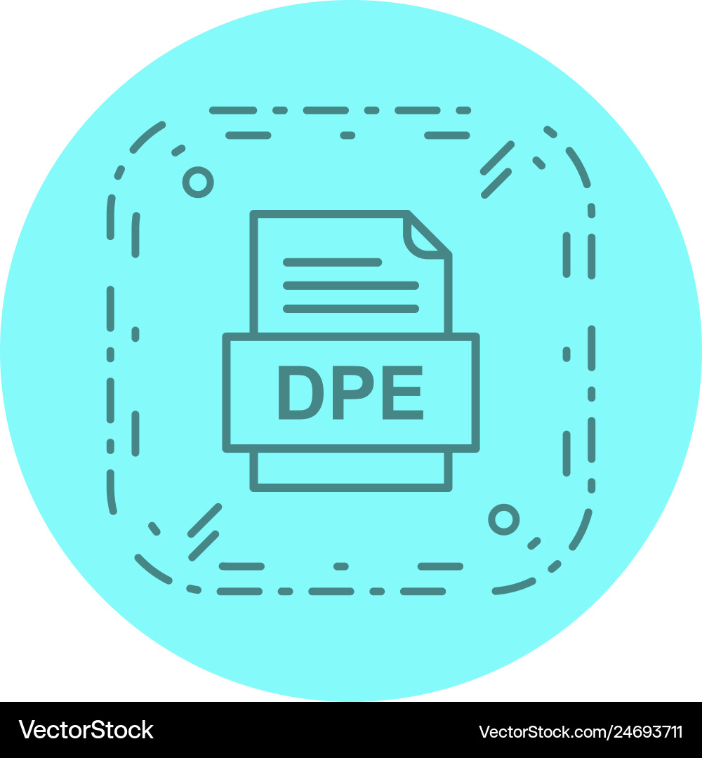 Dpe file document icon Vector Image