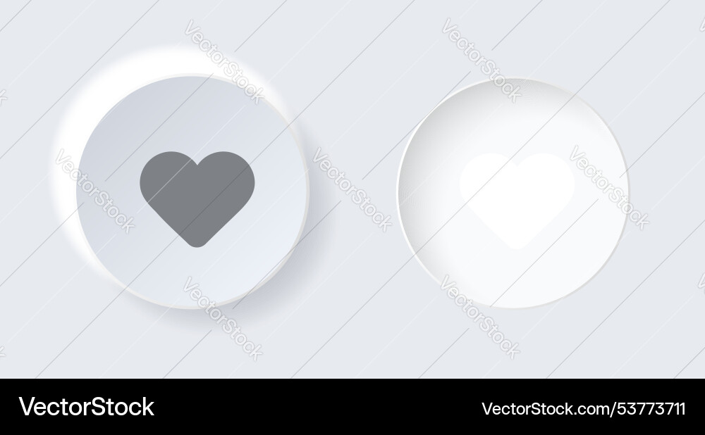 Neumorphic round on and off button for interface vector image