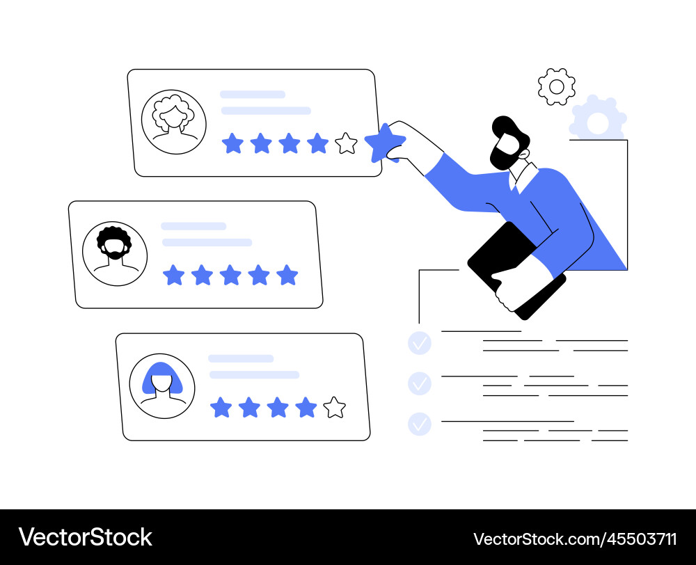 Performance rating abstract concept Vector Image
