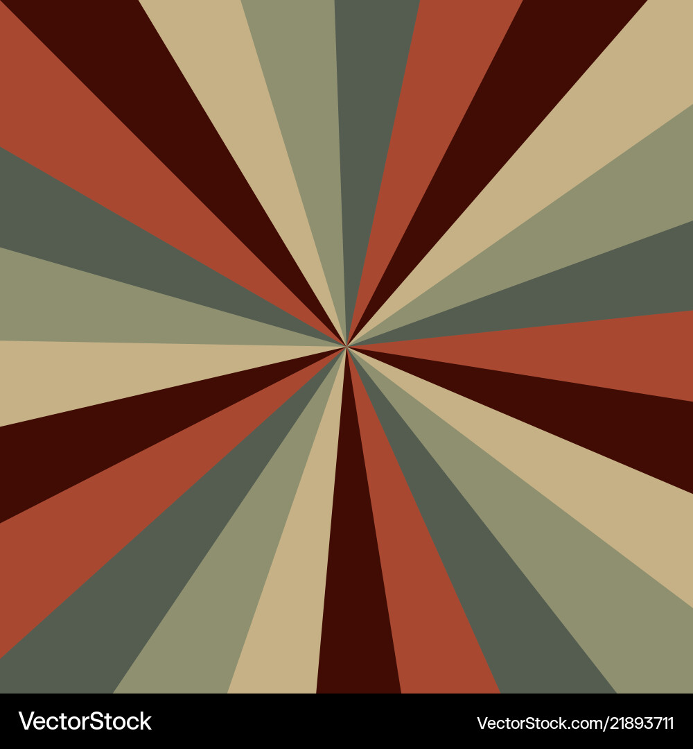 Sunburst background pattern with a vintage Vector Image