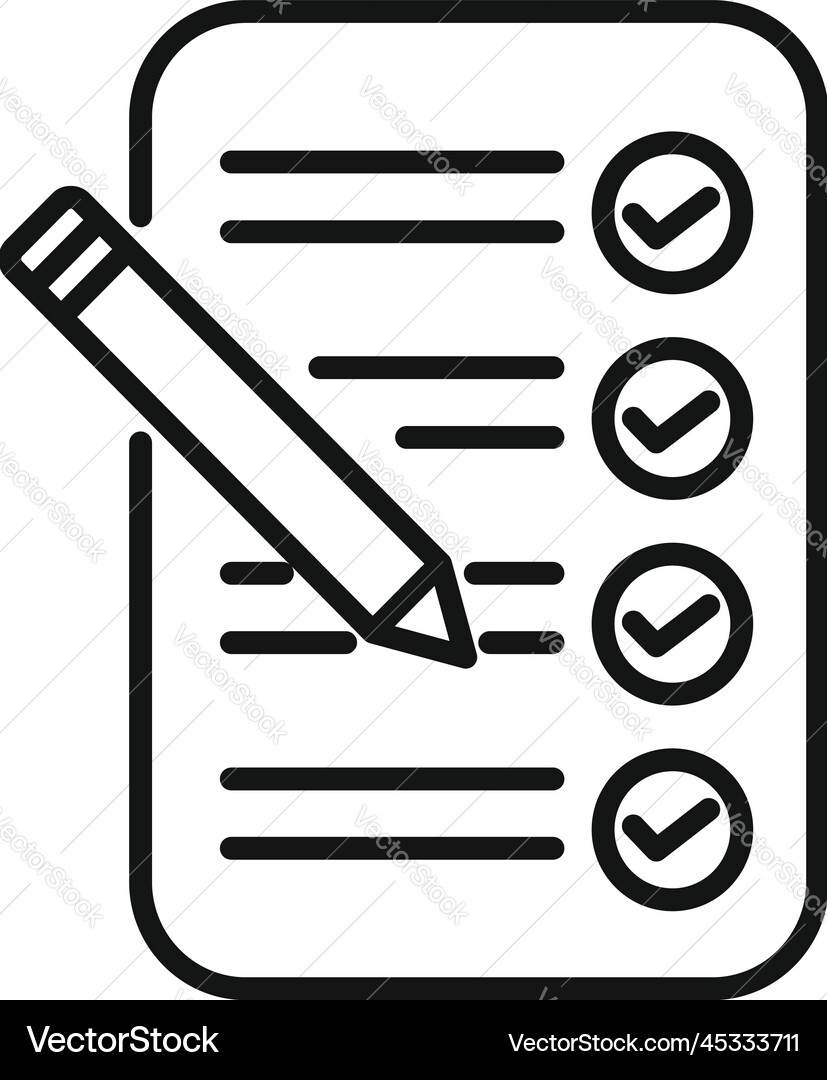 Task done icon outline event time Task done icon outline event time vector image