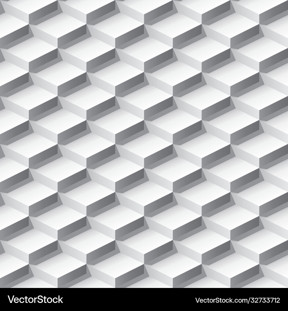 Abstract 3d seamless pattern Vector Image