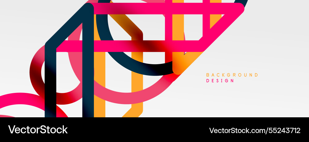 Abstract background - colorful circle lines Abstract background - colorful circle lines vector image