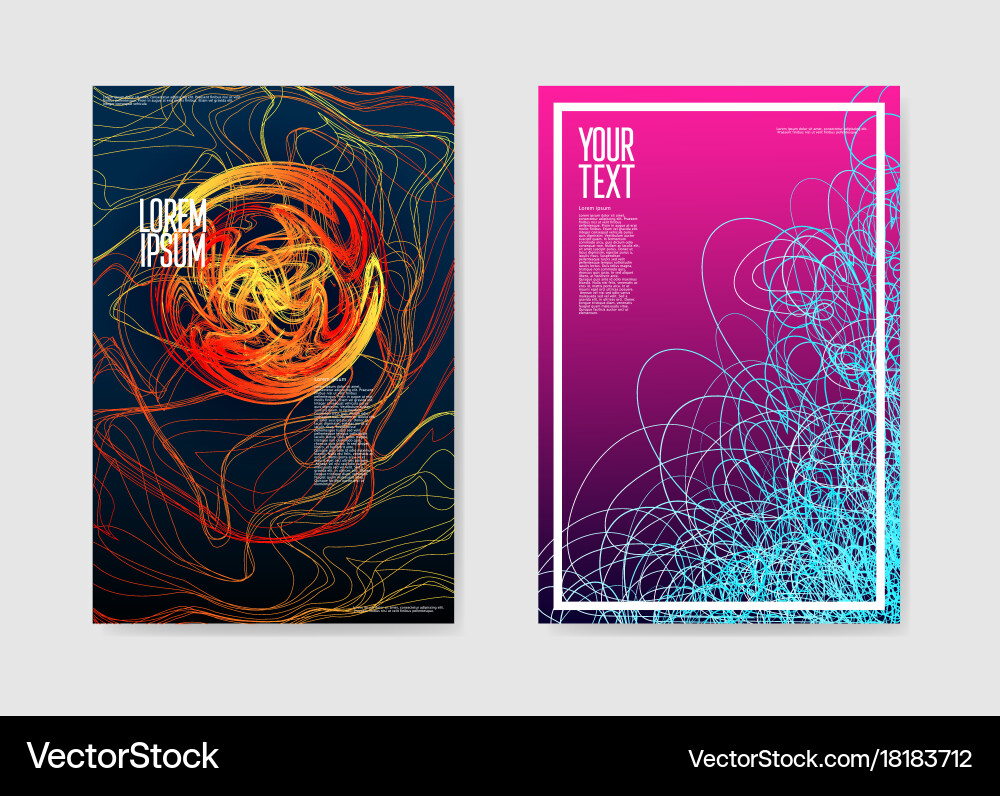Abstract Gradient Lines Poster vector image