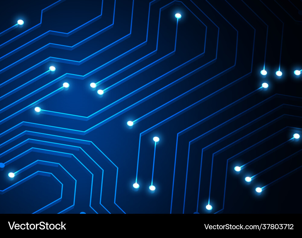Circuit technology background with hi-tech Circuit technology background with hi-tech vector image