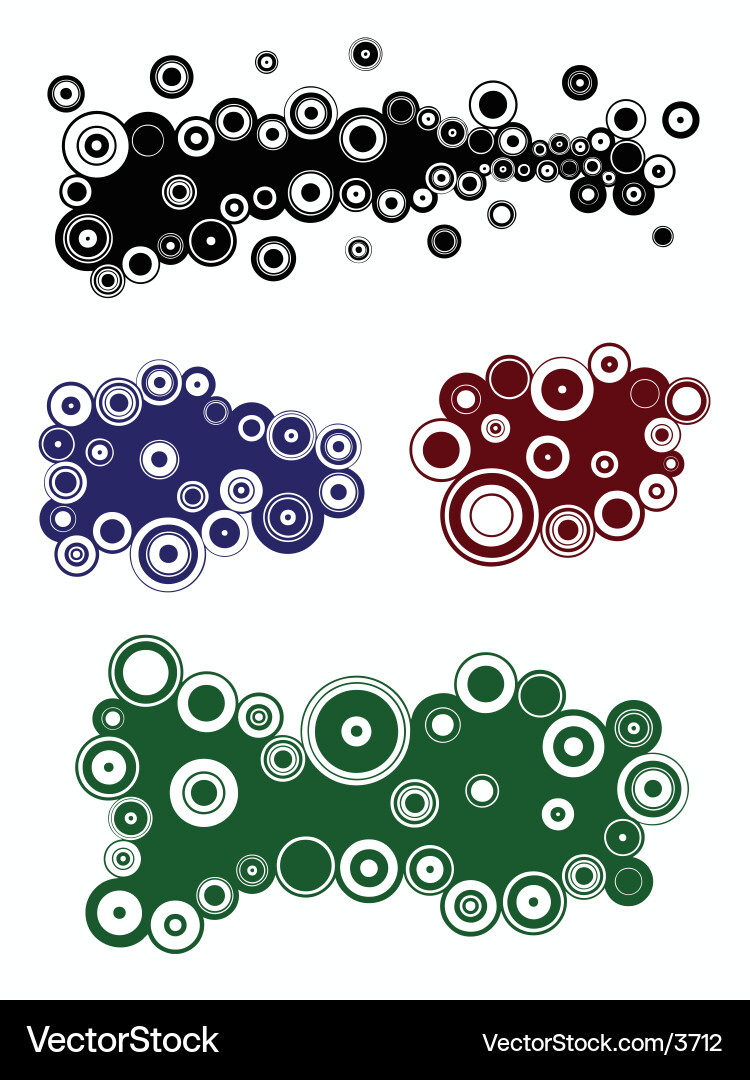 Colorful Circle Pattern Vector Image