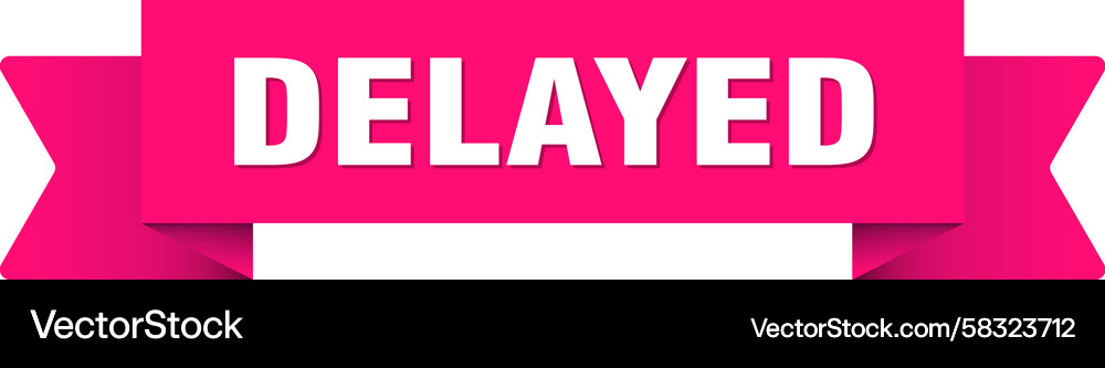 Delayed ribbon isolated on transparent background Vector Image