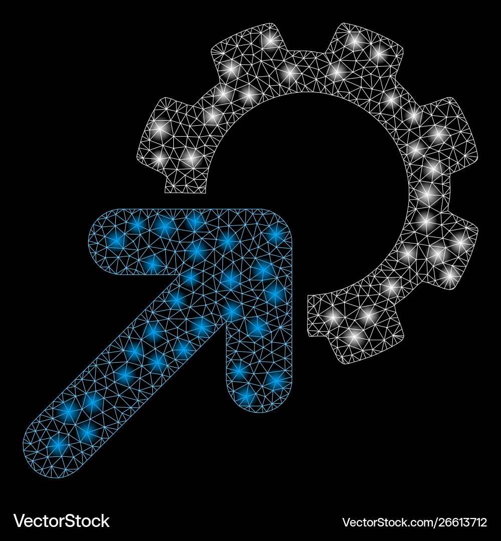 Flare mesh carcass integration cog with Flare mesh carcass integration cog with vector image