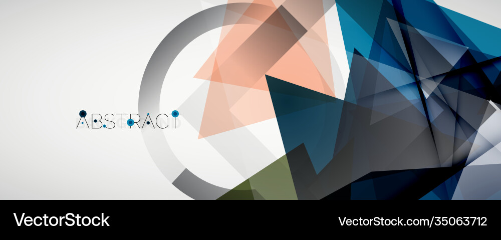 Geometric abstract background color triangle Geometric abstract background color triangle vector image