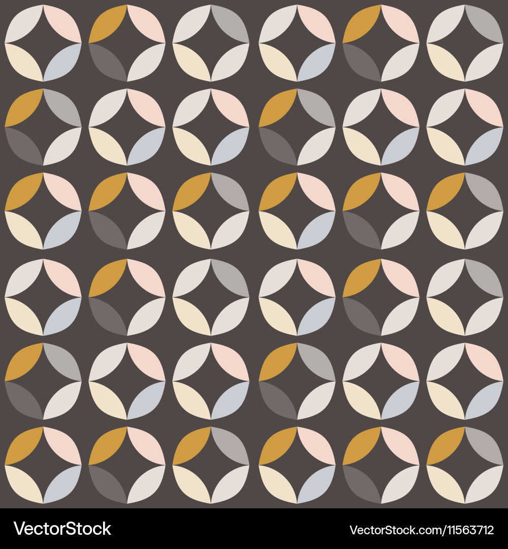 Geometric seamless pattern with colorful circles vector image