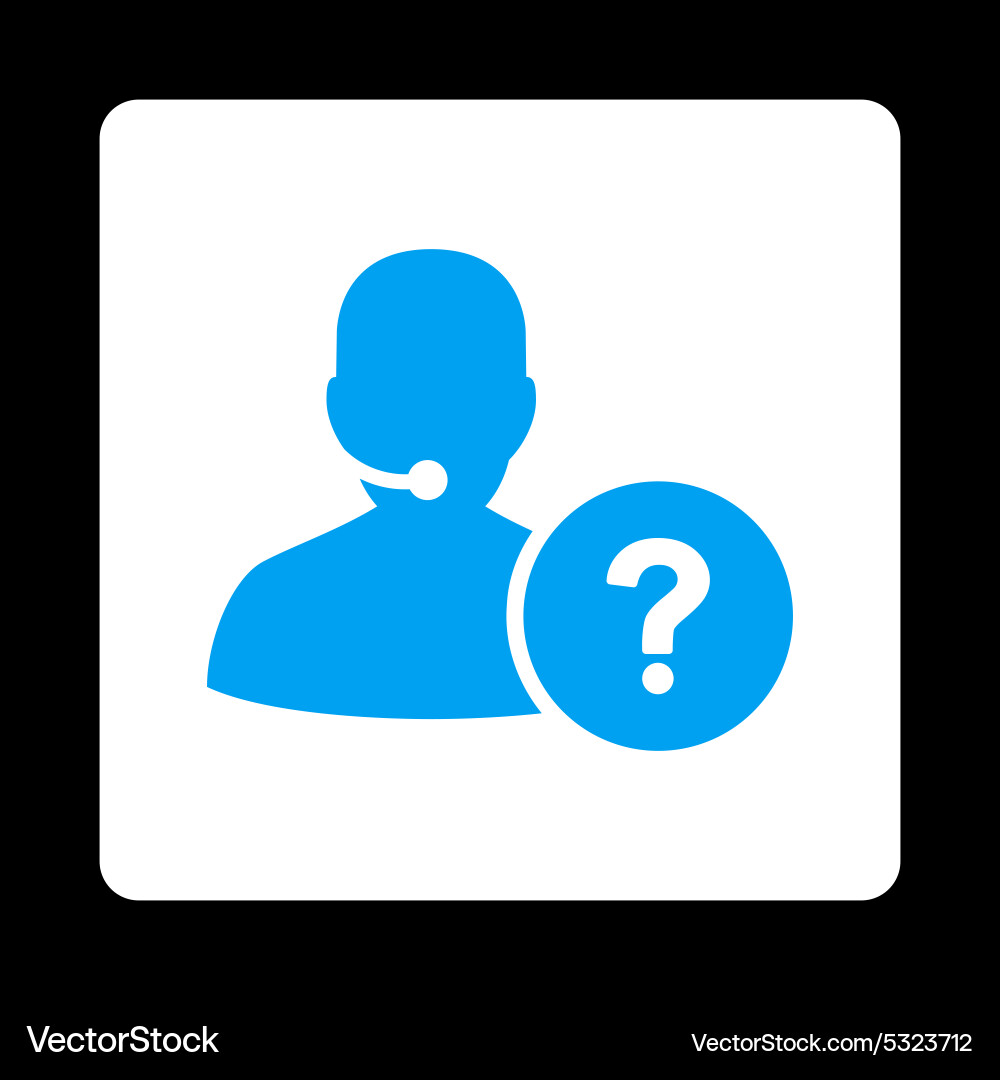 Online support icon from commerce buttons vector image