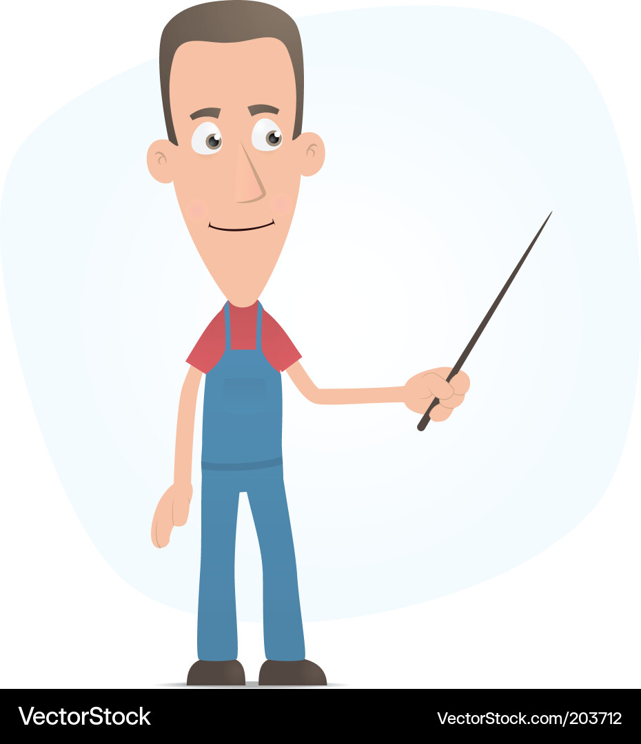 Presentation Pointer Character vector image